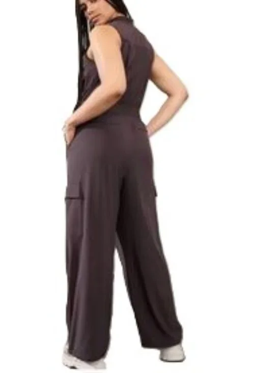 ATHLETA BROOKLYN II UTILITY JUMP SUIT JUMPSUIT SHALE 0 PETITE - Picture 3 of 16